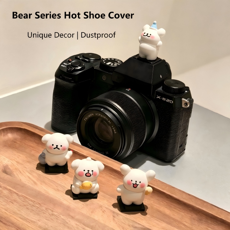 귀여운 곰 모양의 카메라 핫슈 캡, 방진 및 산화 방지 - Sony Camera Zv-E10 리뷰 및 가격